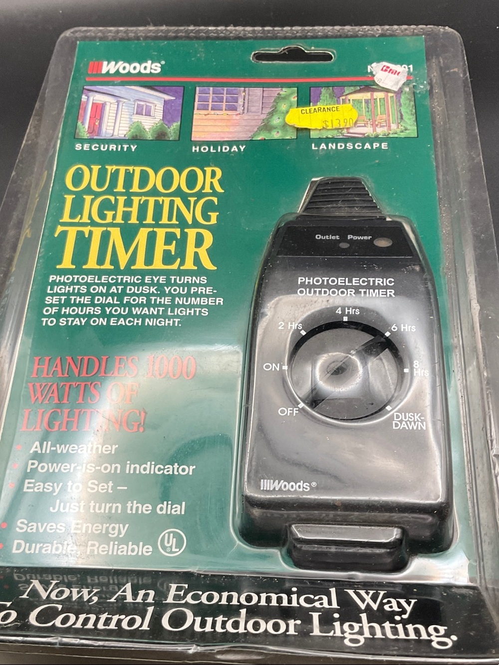 Outdoor Lighting Timer - Black